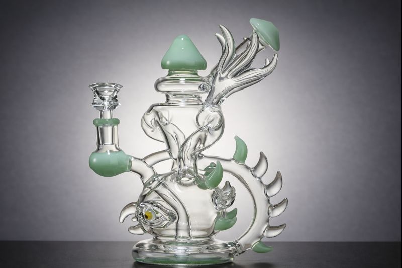 Dragon Themed Glass Bong