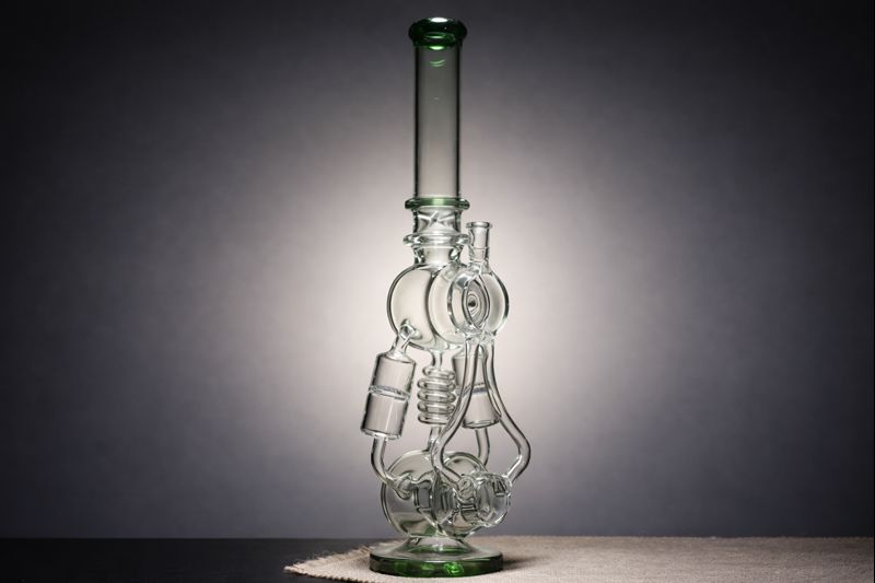 Intricate Glass Recycler Bong