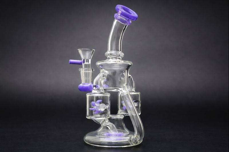 Purple Accent Glass Recycler